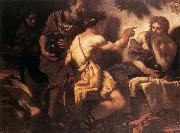 Johann Carl Loth Jupiter and Mercury at Philemon and Baucis before 1659 oil painting